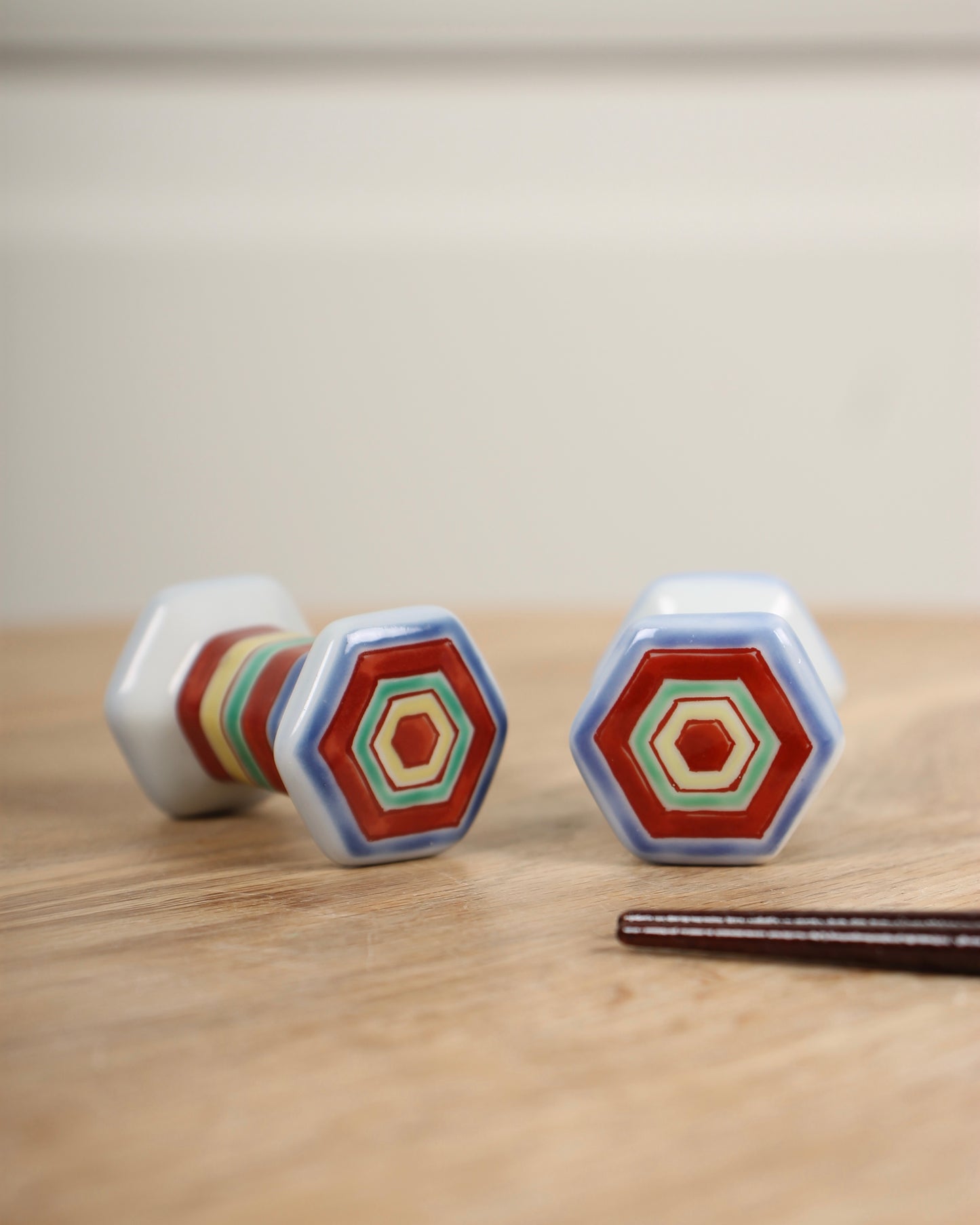 Porcelain Chopstick Rests (Traditional Motifs)