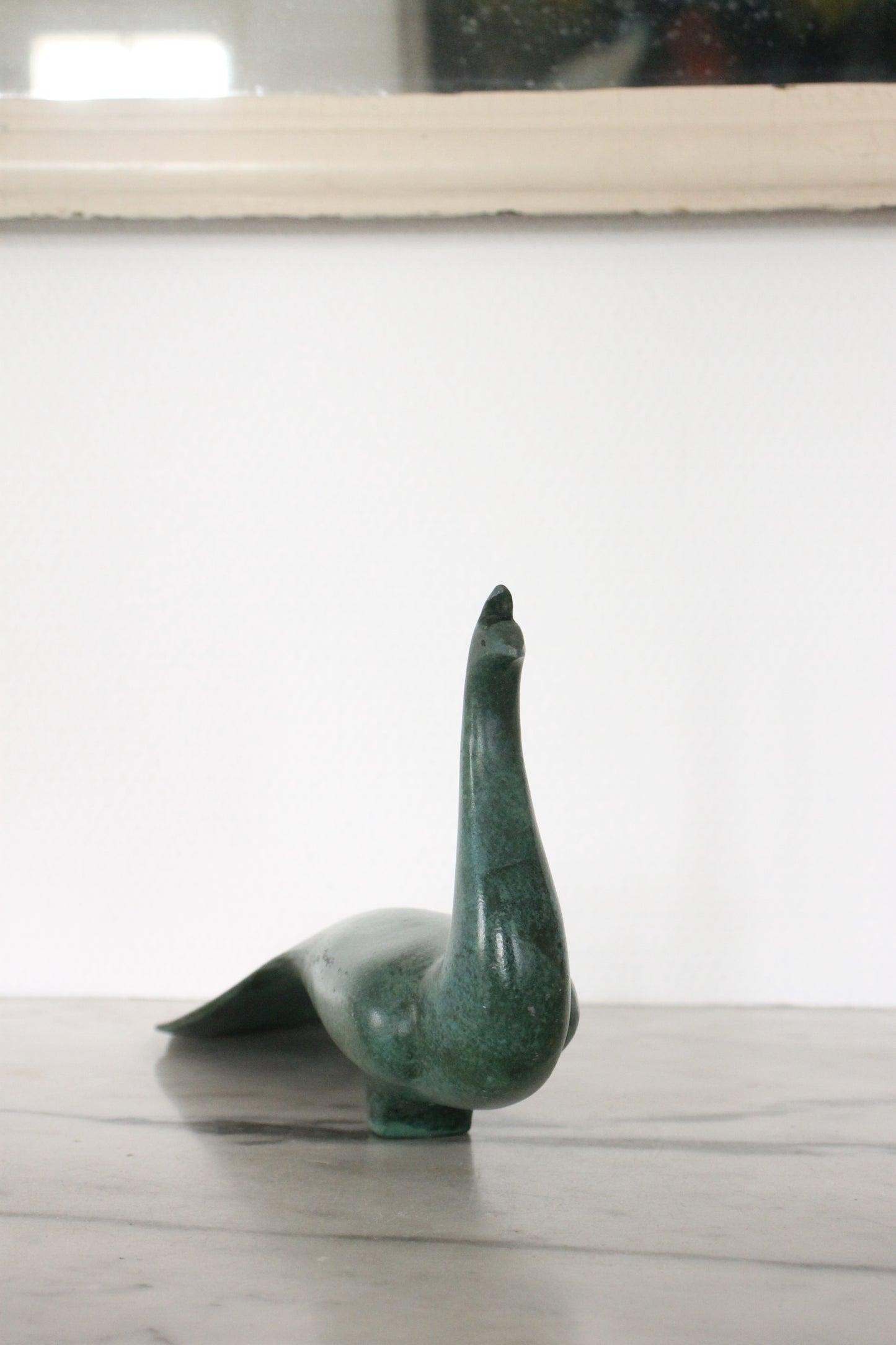 Vintage Japanese Bronze Sculpture of Peacock by Kome Jiichi