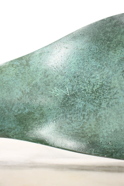 Vintage Japanese Bronze Sculpture of Peacock by Kome Jiichi