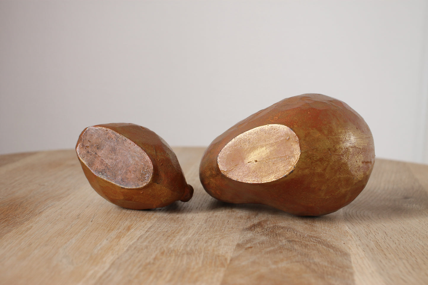 Vintage Japanese Cast Iron Rabbit Sculptures (Pair)