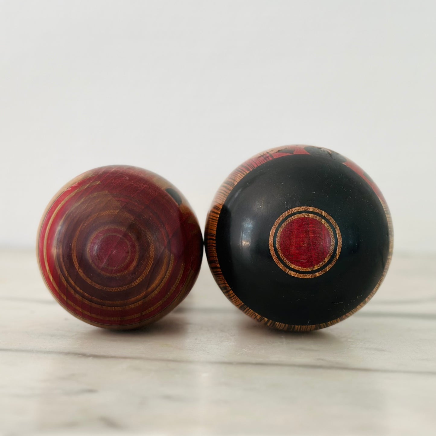 Pair of Vintage Japanese Kokeshi Doll Kimono