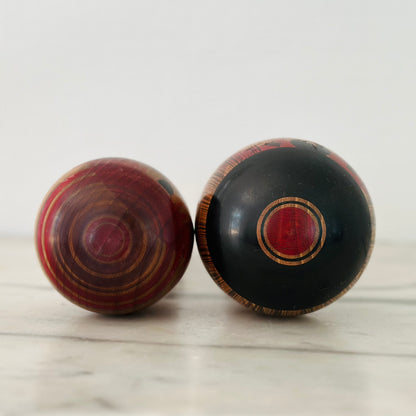 Pair of Vintage Japanese Kokeshi Doll Kimono