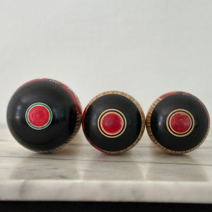 Set of 3 Vintage Japanese Kokeshi Doll Kimono