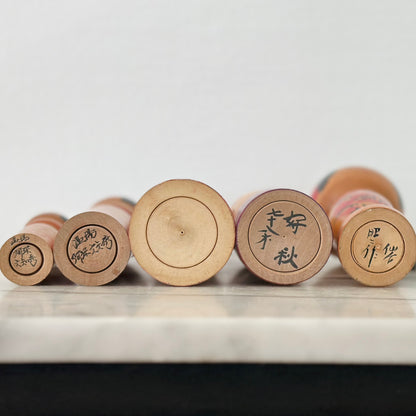 Set of 5 Vintage Japanese Kokeshi Doll