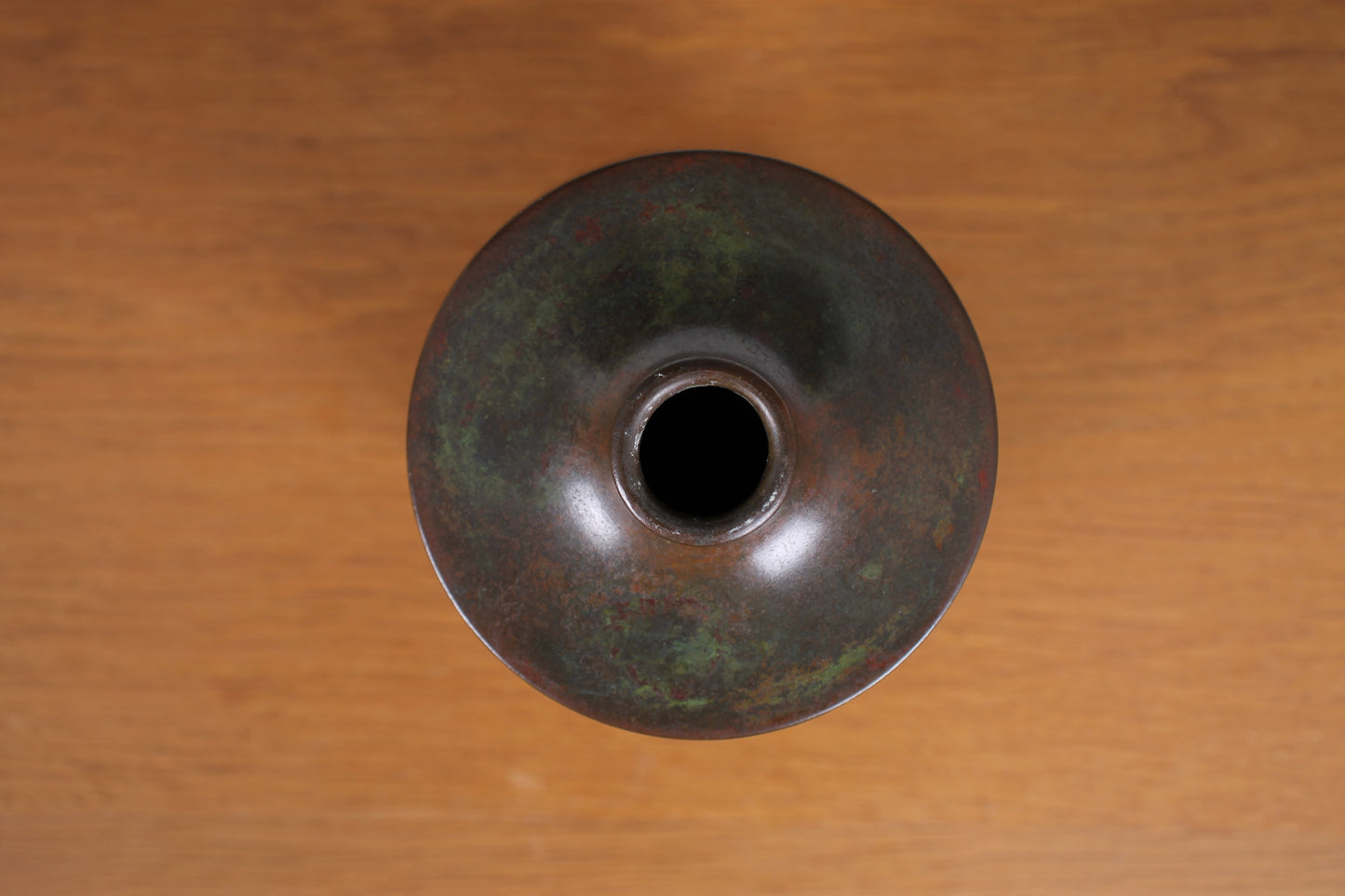 Vintage Japanese Bronze Vase by Hasegawa Gasen