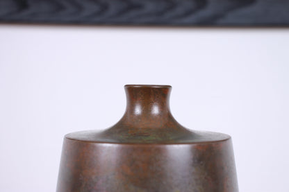 Vintage Japanese Bronze Vase by Hasegawa Gasen
