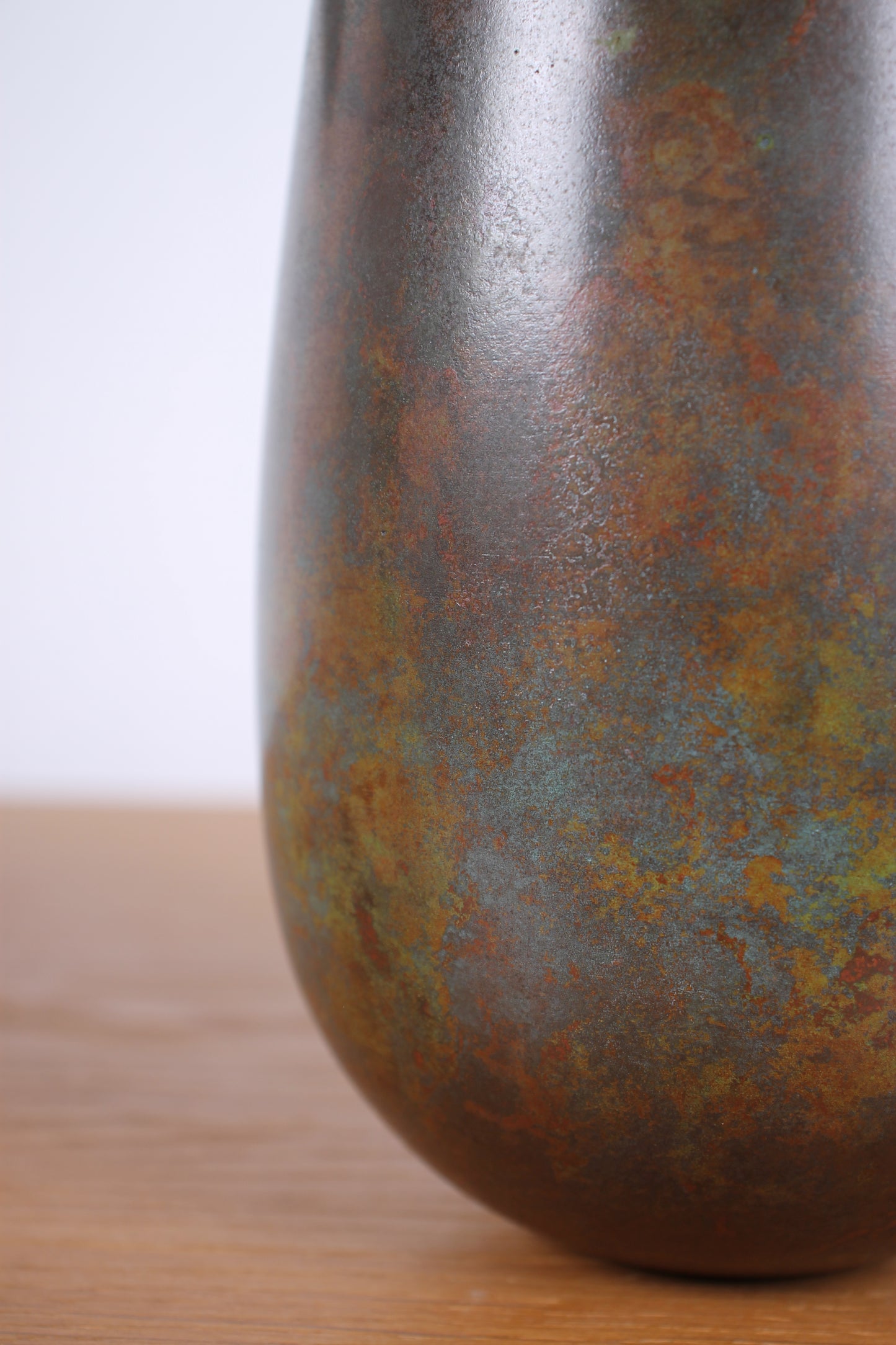 Vintage Japanese Bronze Vase by Hasegawa Gasen