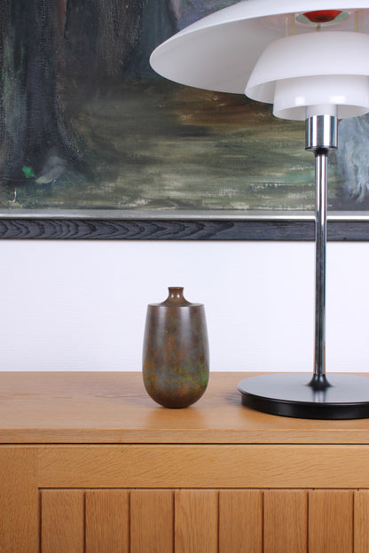 Vintage Japanese Bronze Vase by Hasegawa Gasen