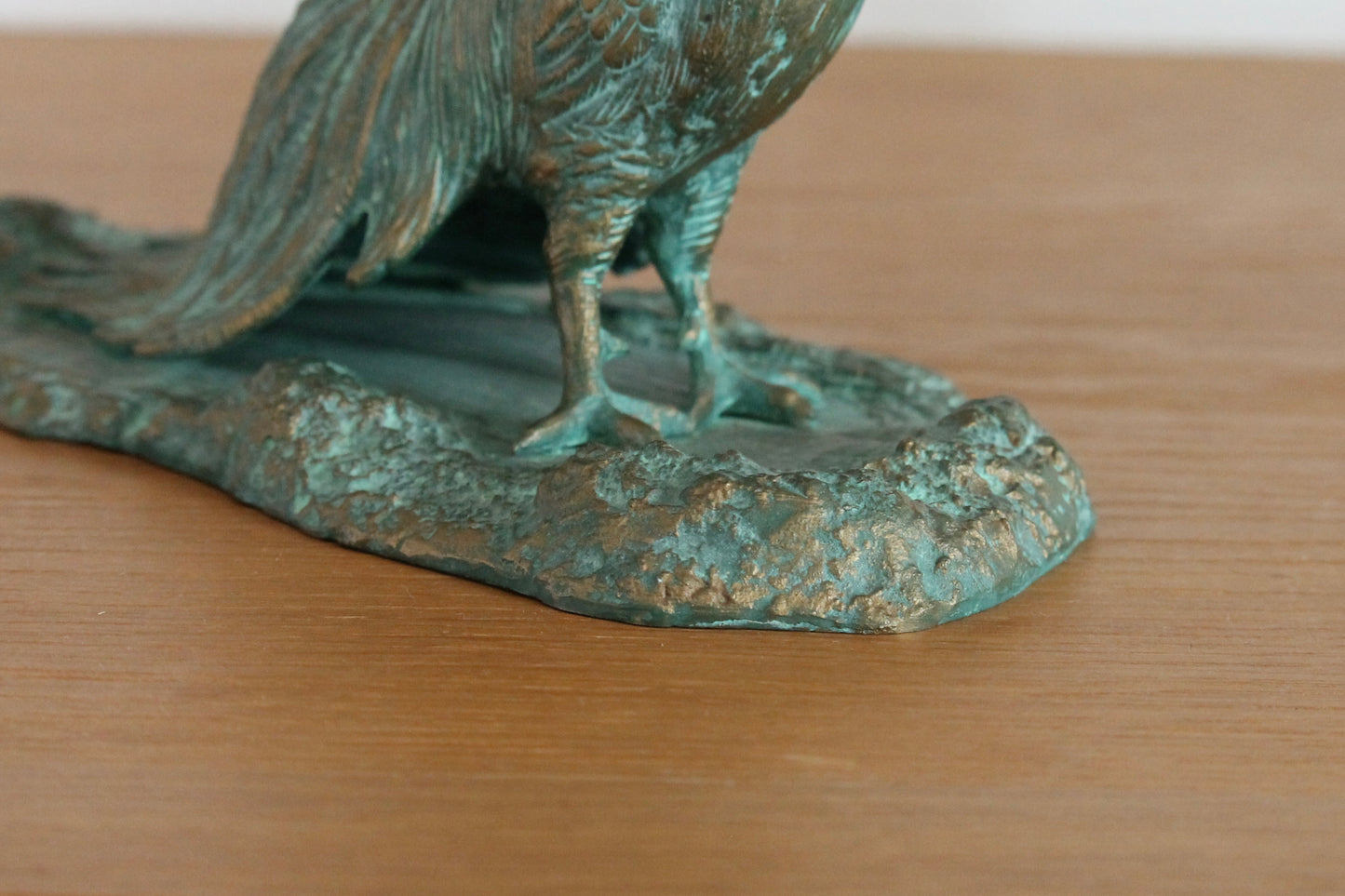 Vintage Japanese Bronze Sculpture Rooster