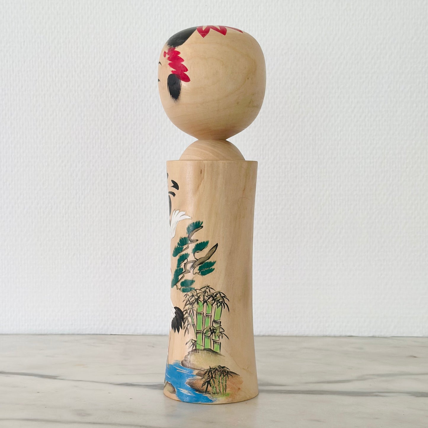 Vintage Japanese Celebration Kokeshi Doll