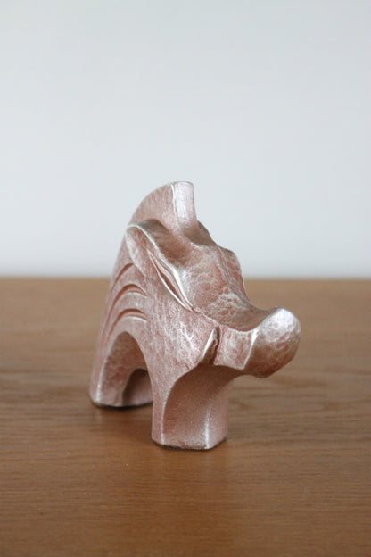 Vintage Japanese Bronze Boar Sculpture by Kobayashi Shomin