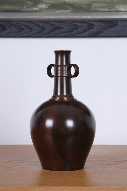 Vintage Japanese Bronze Vase by Marutani Tando