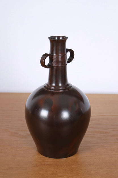 Vintage Japanese Bronze Vase by Marutani Tando