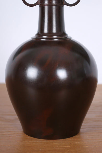 Vintage Japanese Bronze Vase by Marutani Tando