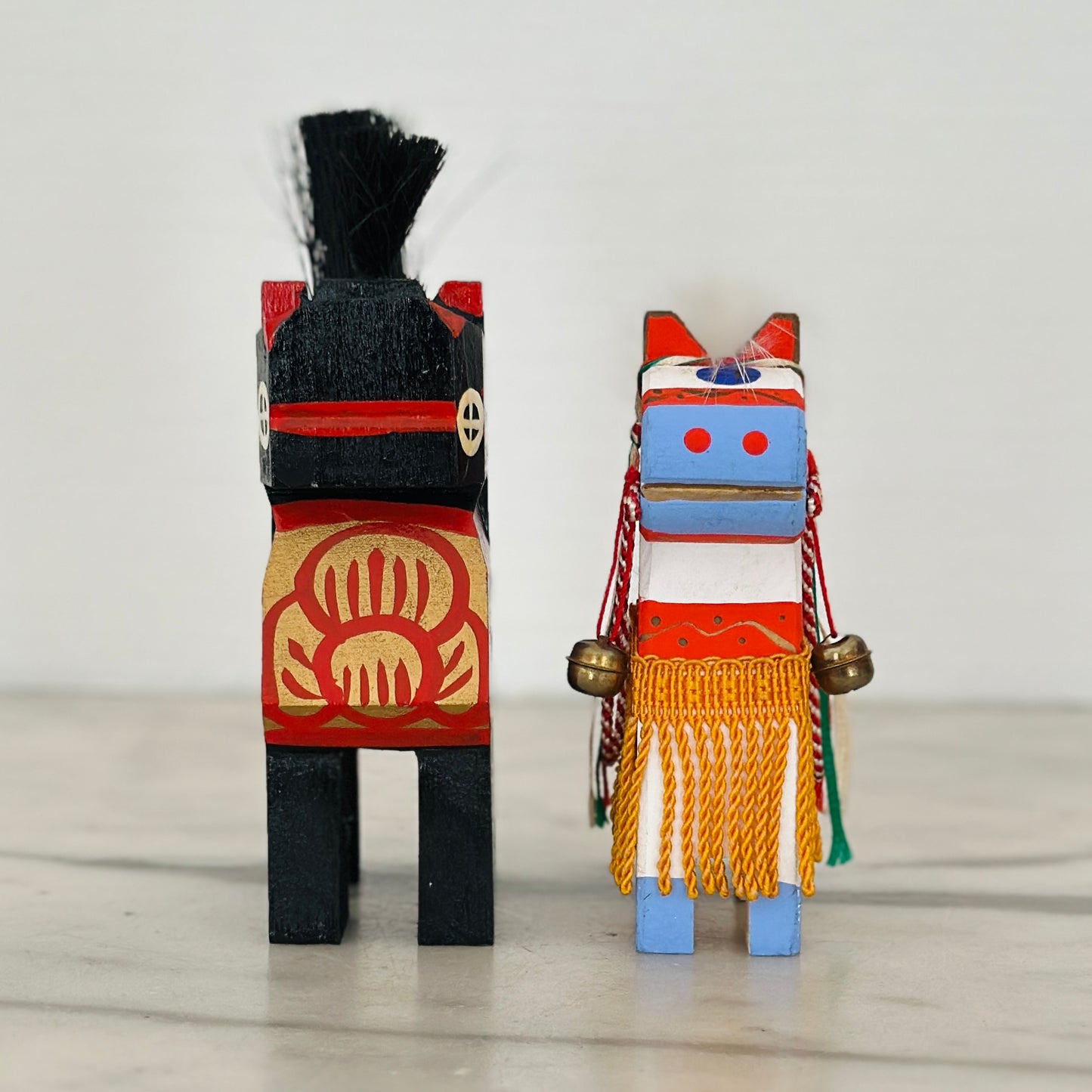 Pair Vintage Japanese Miharukoma Horses