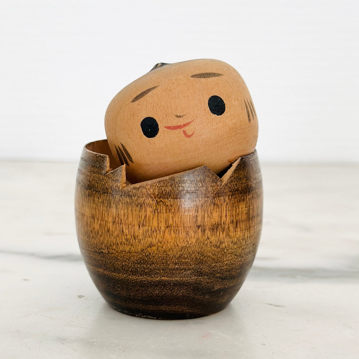Set of 5 Vintage Japanese Kokeshi Doll Acorns