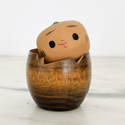 Set of 5 Vintage Japanese Kokeshi Doll Acorns