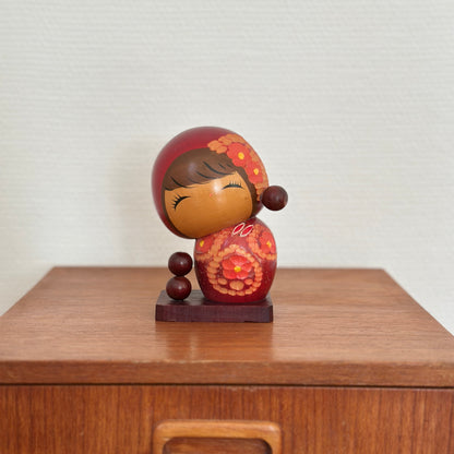 Vintage Japanese Kokeshi Doll Little Girl