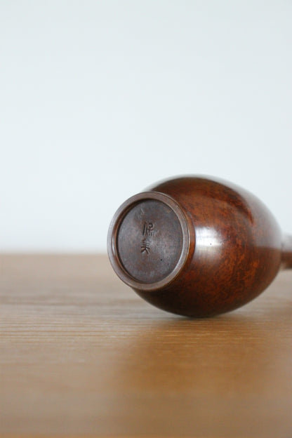 Vintage Japanese Bronze Vase by Nakajima Yasumi II