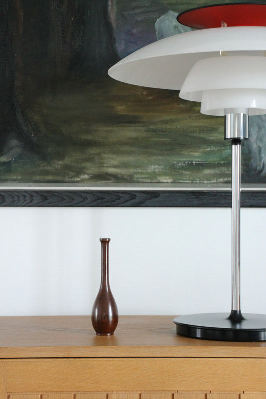 Vintage Japanese Bronze Vase by Nakajima Yasumi II