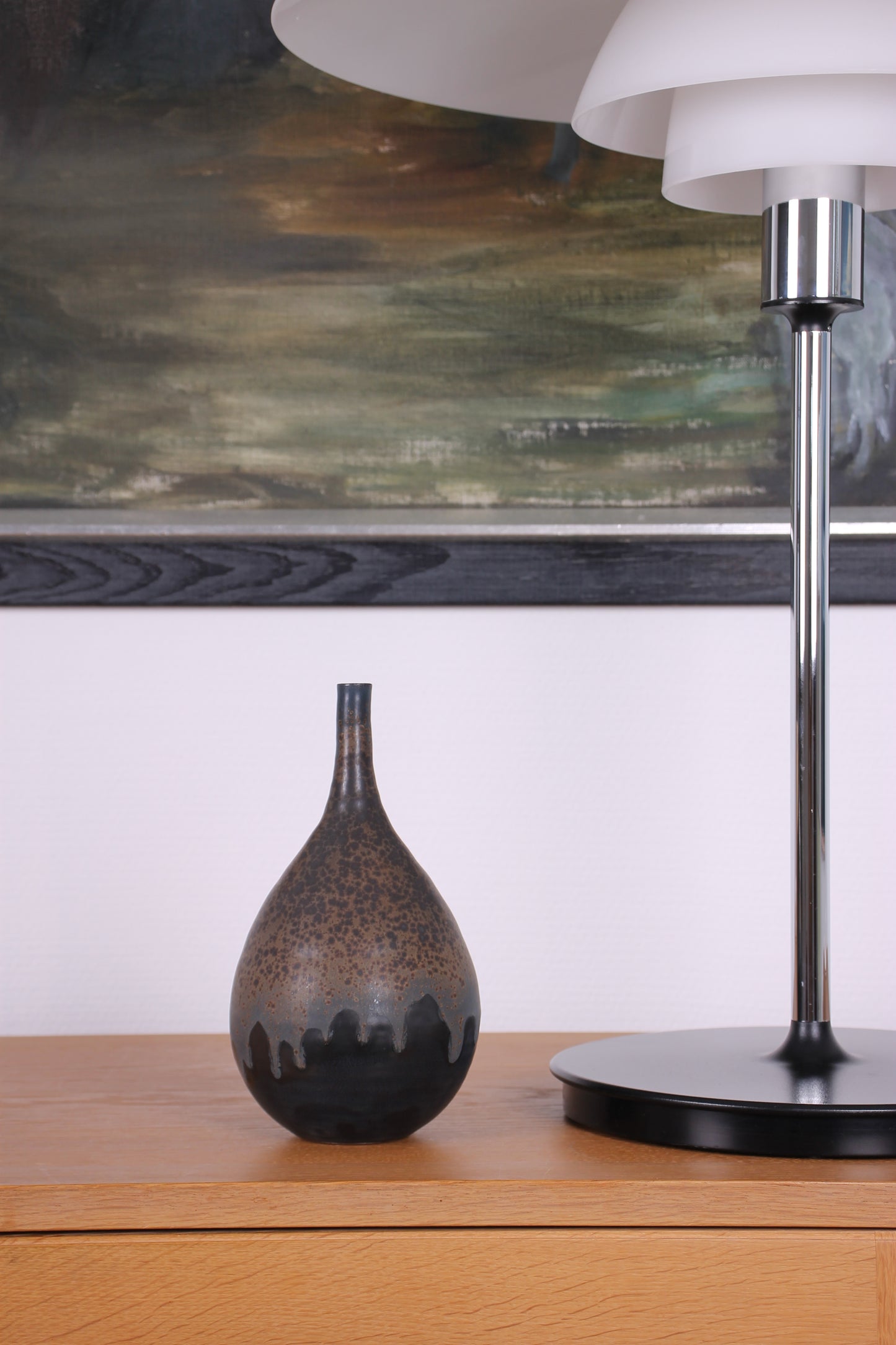 Vintage Japanese Ceramic Vase by Arata Koji