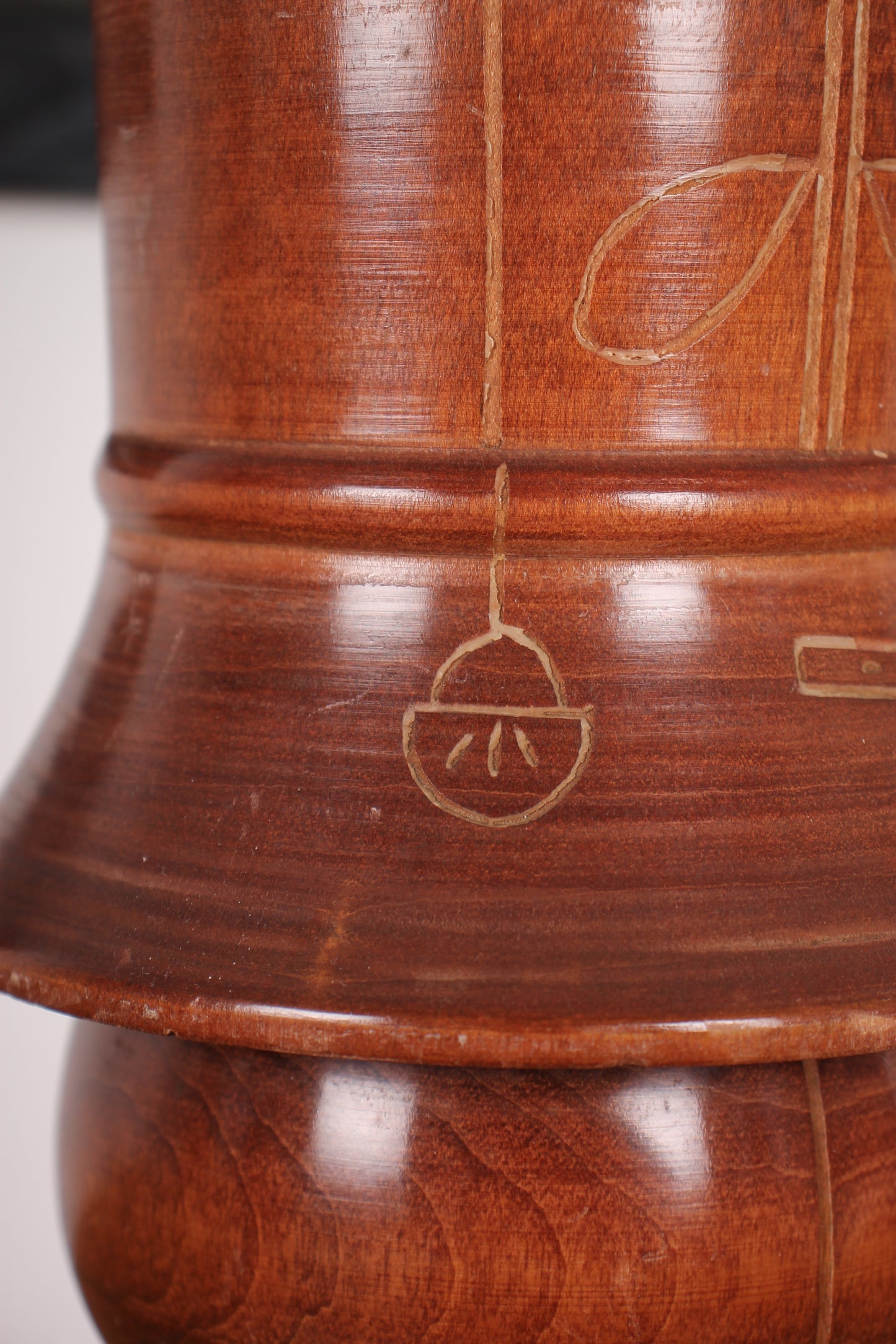 Vintage Japanese Kokeshi Doll of a Haniwa Warrior by Sekiguchi Sansaku