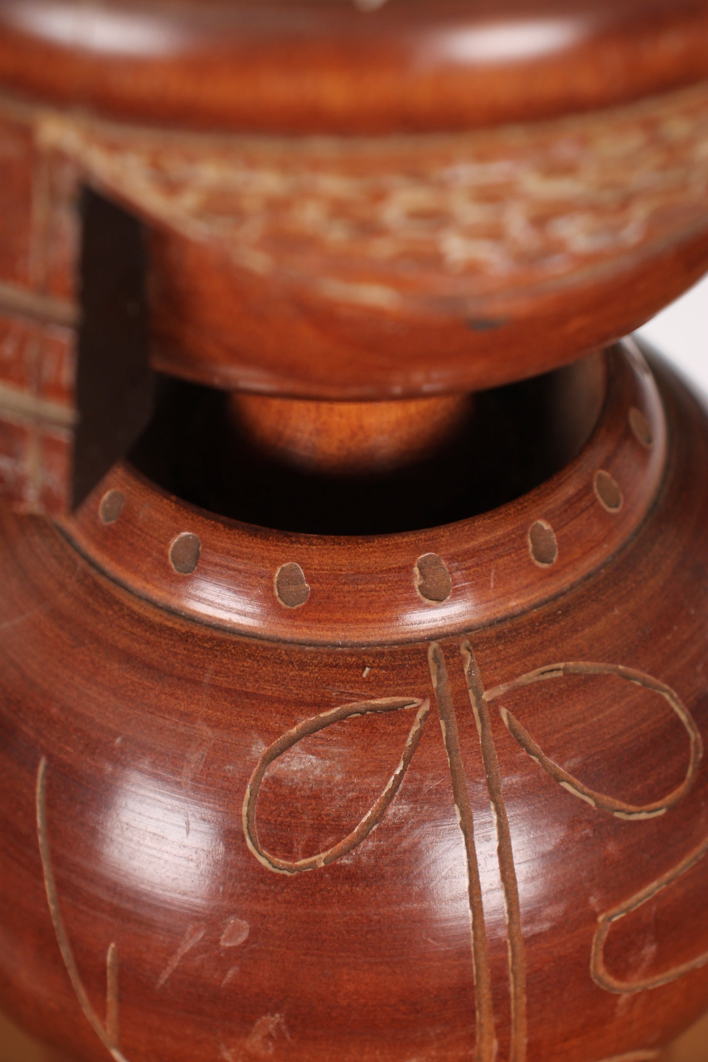 Vintage Japanese Kokeshi Doll of a Haniwa Warrior by Sekiguchi Sansaku