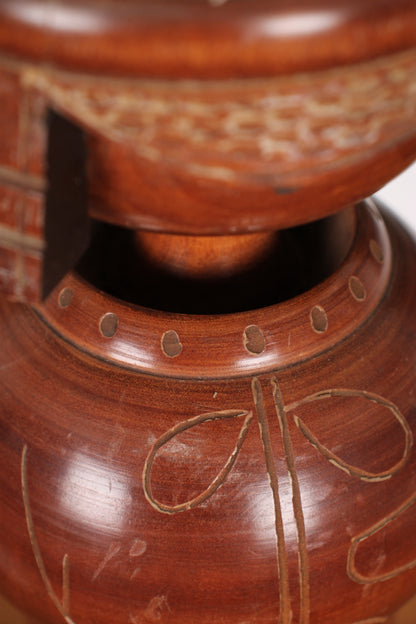 Vintage Japanese Kokeshi Doll of a Haniwa Warrior by Sekiguchi Sansaku