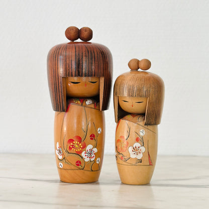 Pair of Vintage Japanese Kokeshi Doll Creative