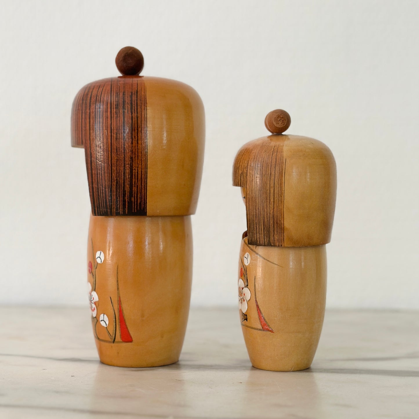 Pair of Vintage Japanese Kokeshi Doll Creative
