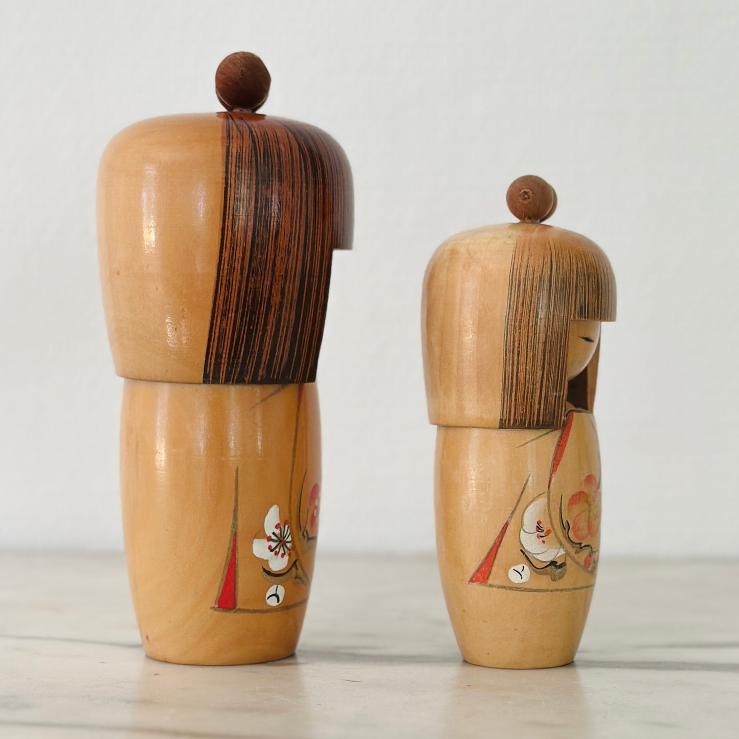 Pair of Vintage Japanese Kokeshi Doll Creative