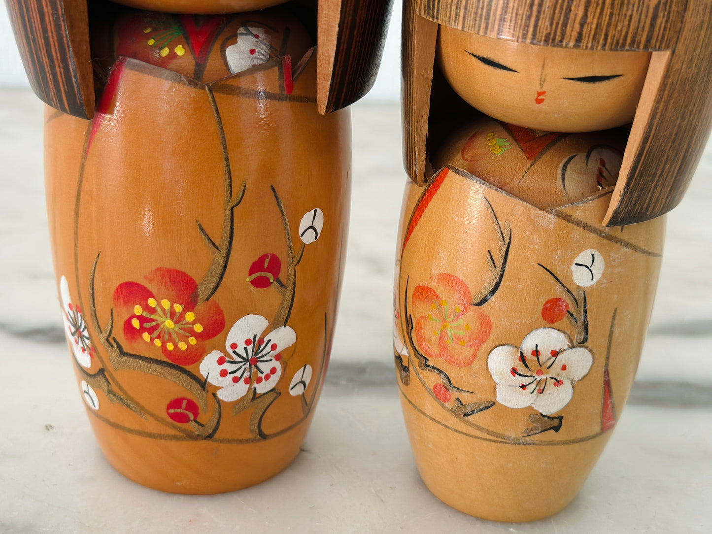 Pair of Vintage Japanese Kokeshi Doll Creative