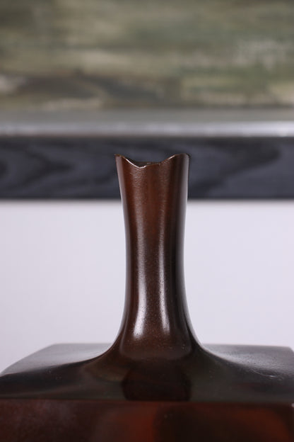 Vintage Japanese Bronze Vase by Hasuda Shugoro