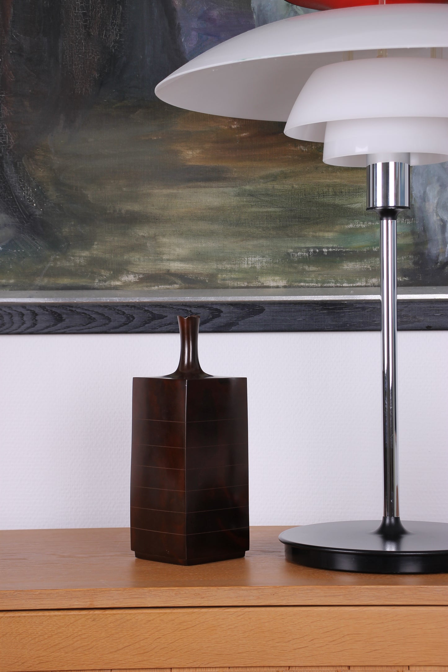 Vintage Japanese Bronze Vase by Hasuda Shugoro