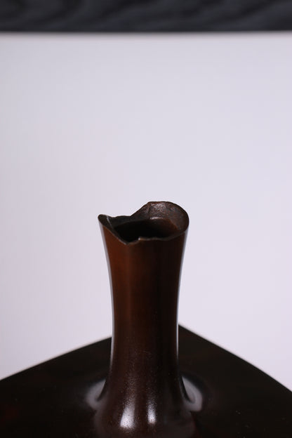 Vintage Japanese Bronze Vase by Hasuda Shugoro