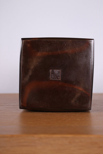 Vintage Japanese Bronze Vase by Hasuda Shugoro