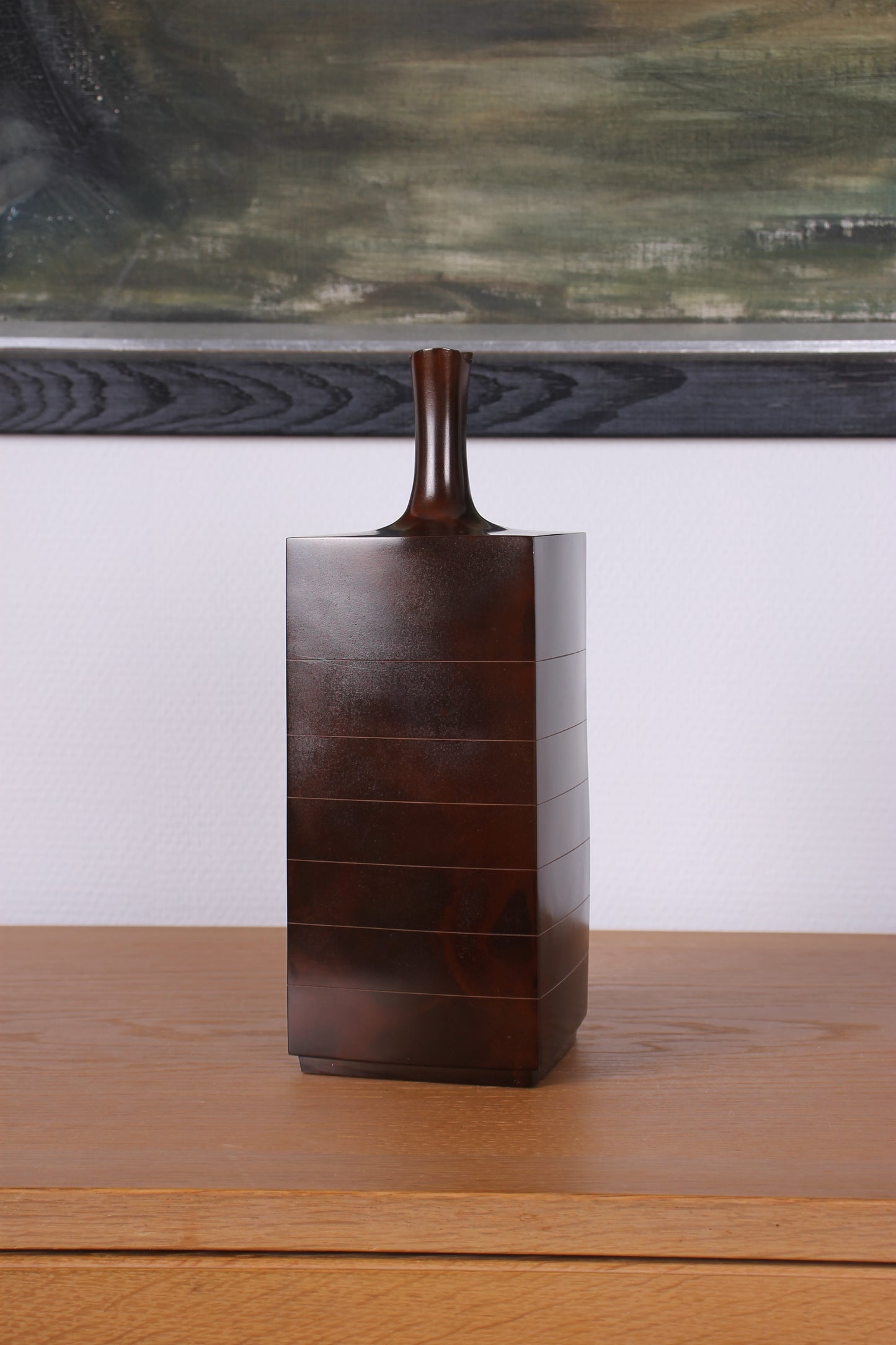Vintage Japanese Bronze Vase by Hasuda Shugoro