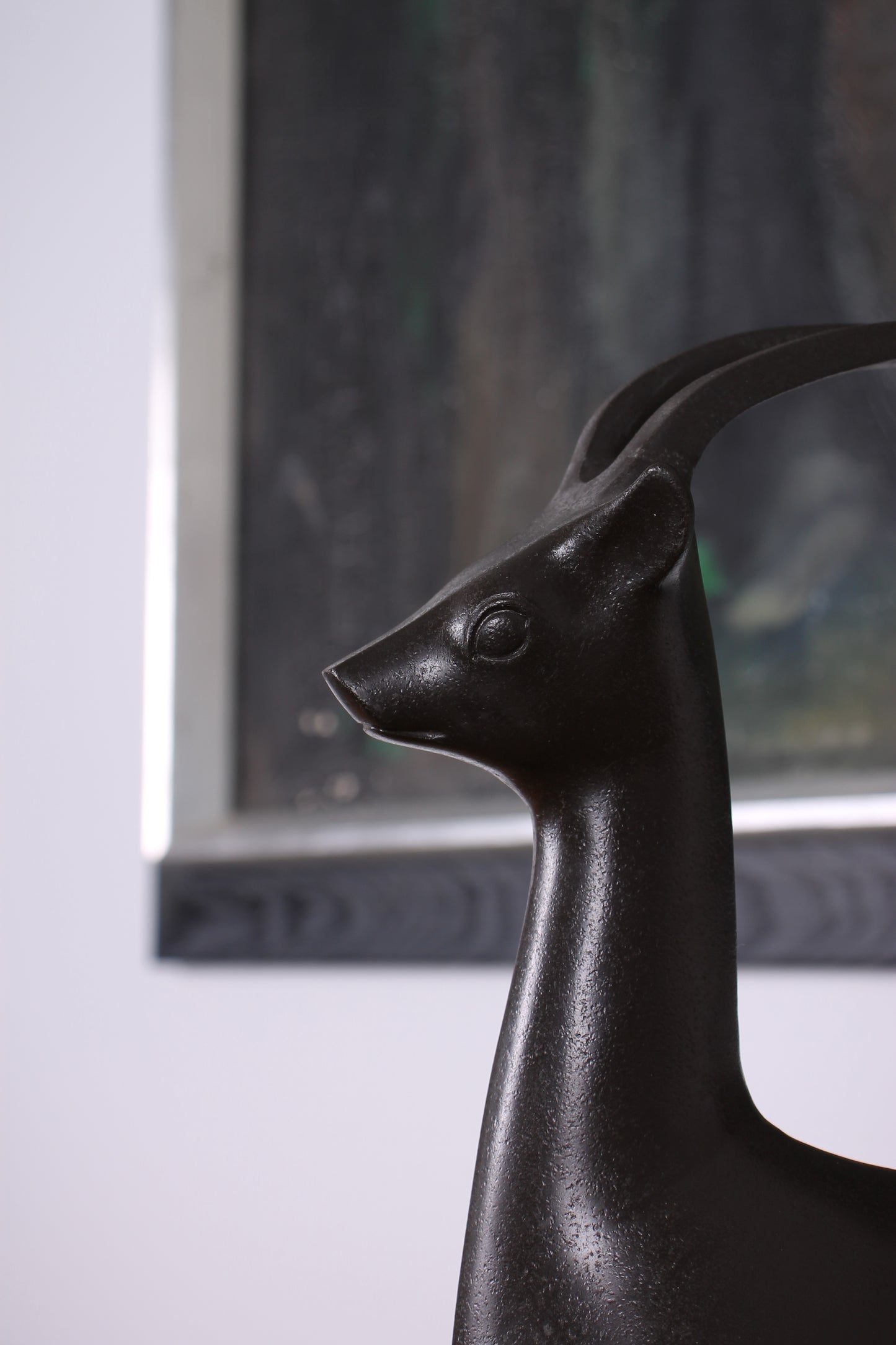 Vintage Japanese Bronze Deer Sculpture by Nose Masao (Hakuro)