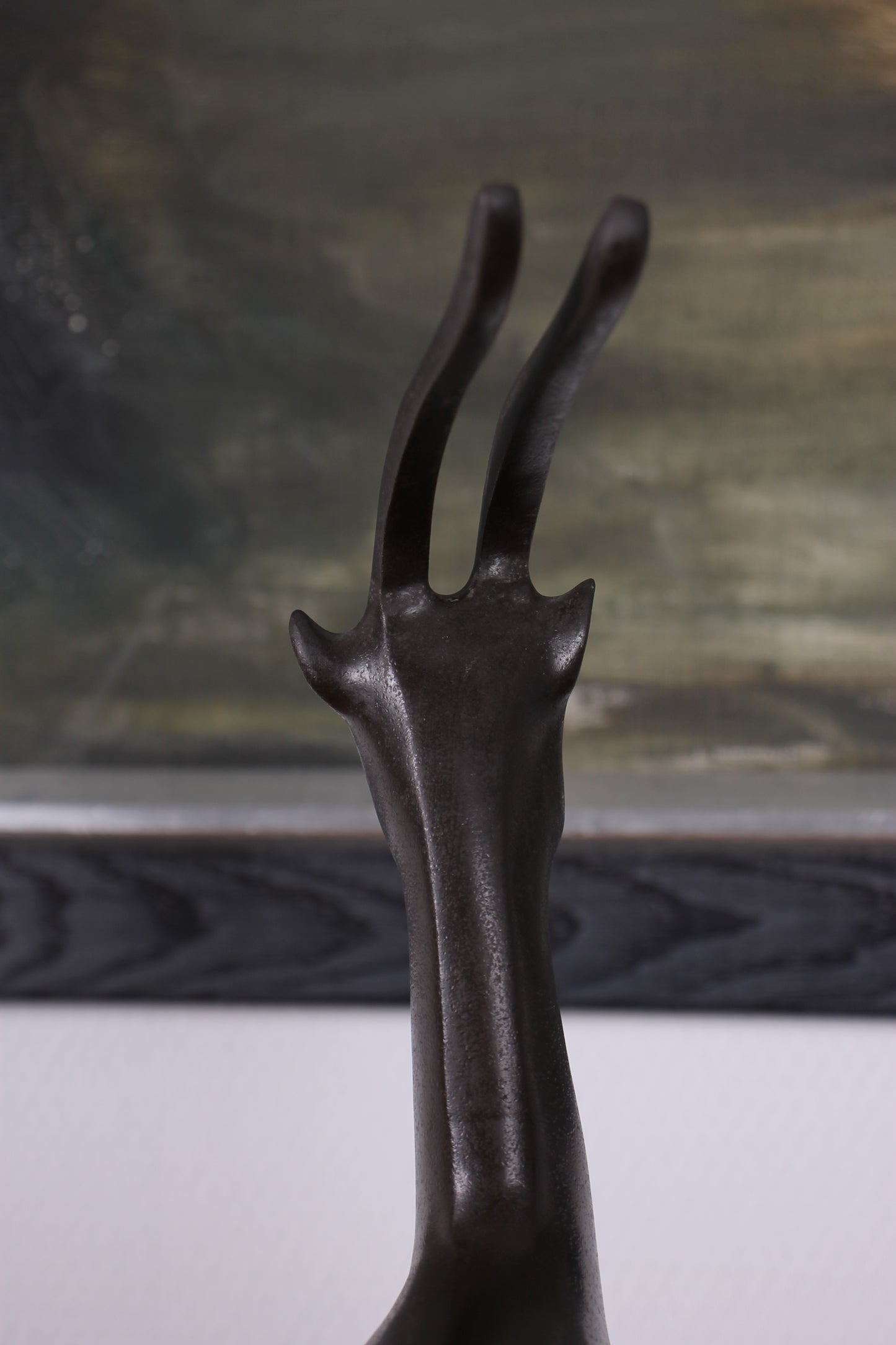 Vintage Japanese Bronze Deer Sculpture by Nose Masao (Hakuro)