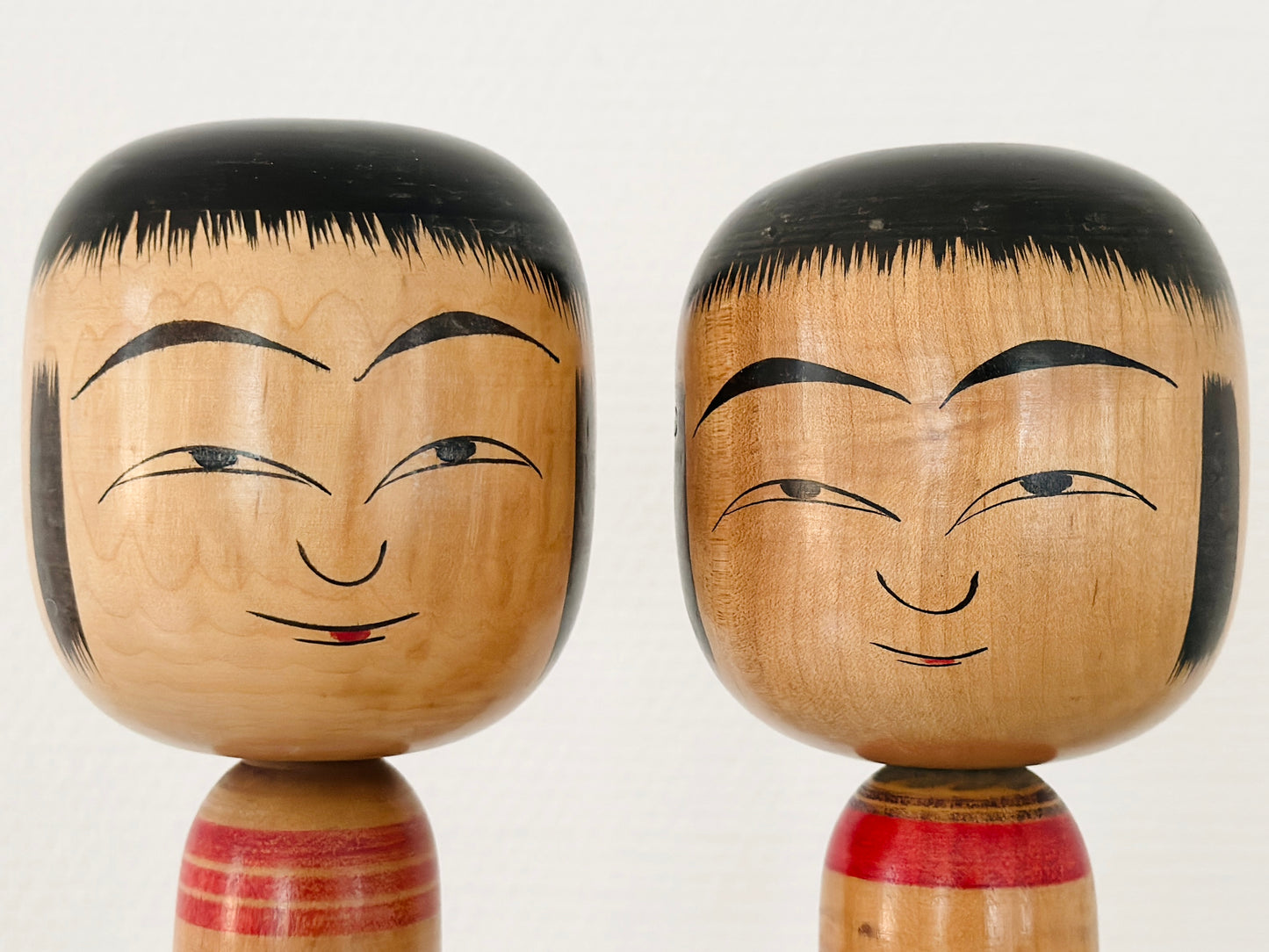 Pair of Vintage Japanese Kokeshi Doll by Sato Bunkichi