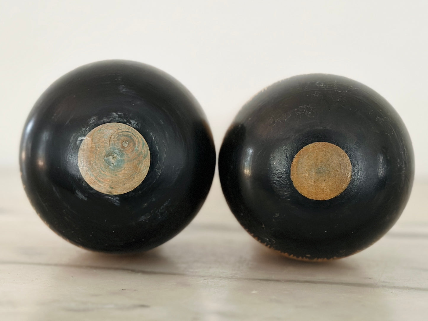 Pair of Vintage Japanese Kokeshi Doll by Sato Bunkichi