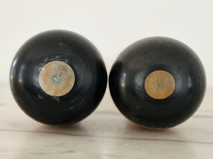 Pair of Vintage Japanese Kokeshi Doll by Sato Bunkichi