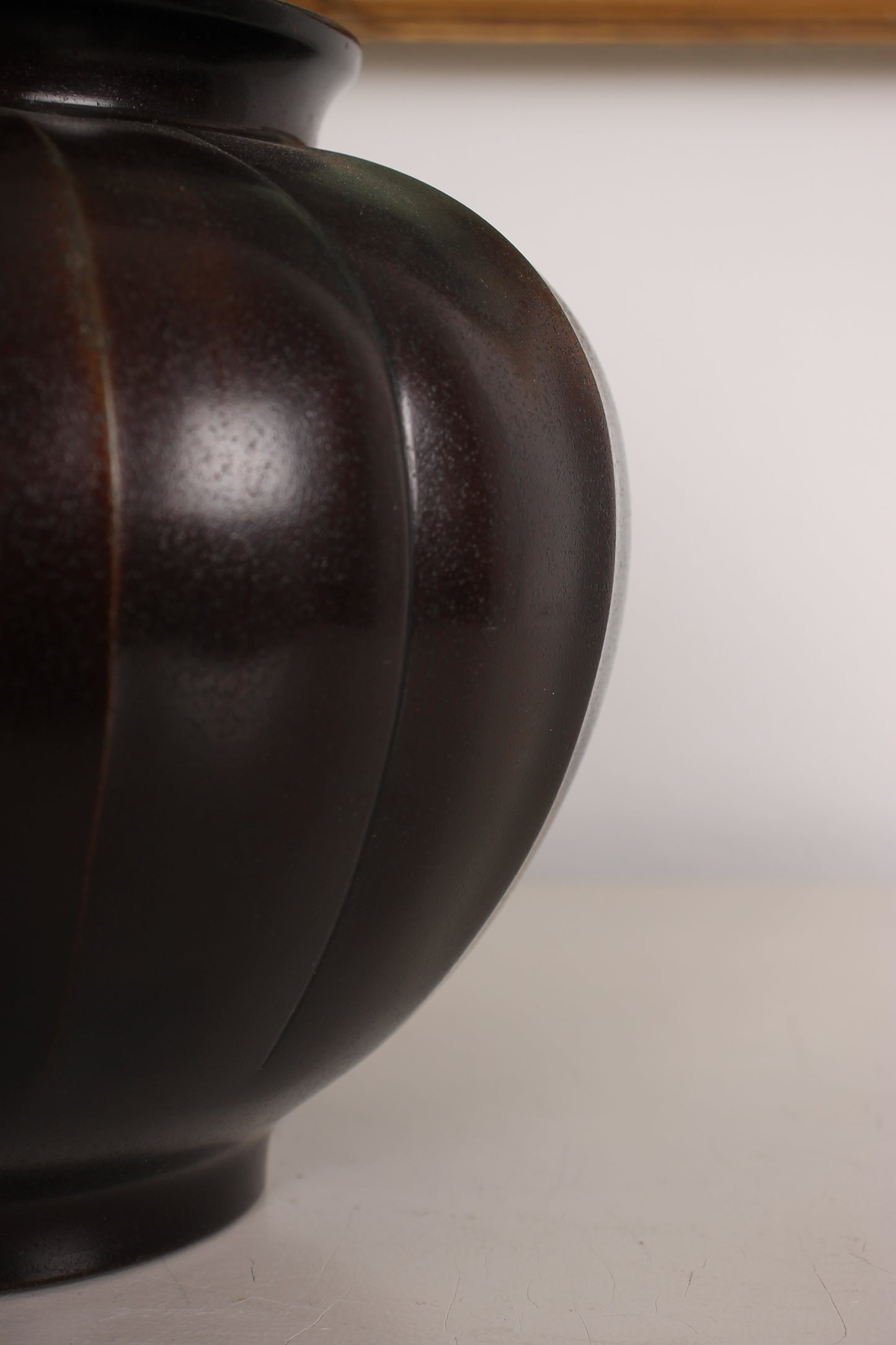 Vintage Japanese Bronze Vase by Yashima Boshu