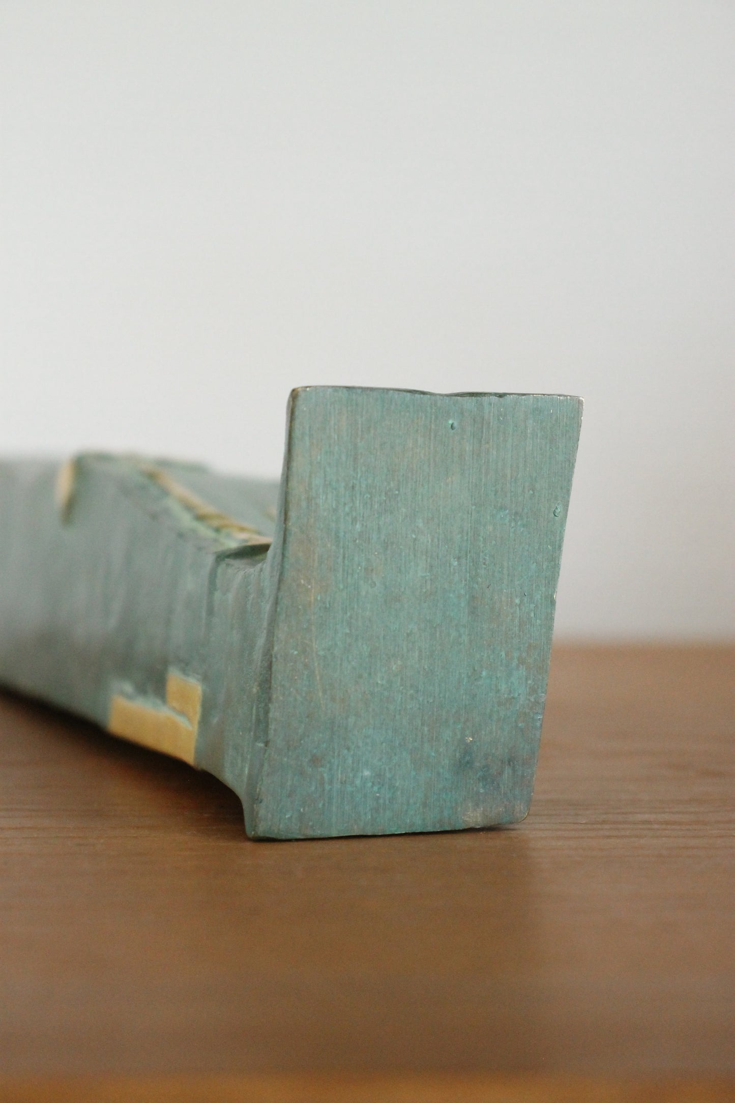 Vintage Japanese Bronze Boot-Form Vase