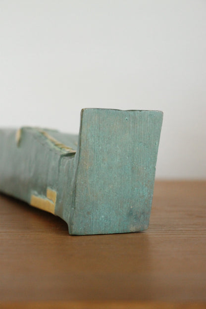 Vintage Japanese Bronze Boot-Form Vase