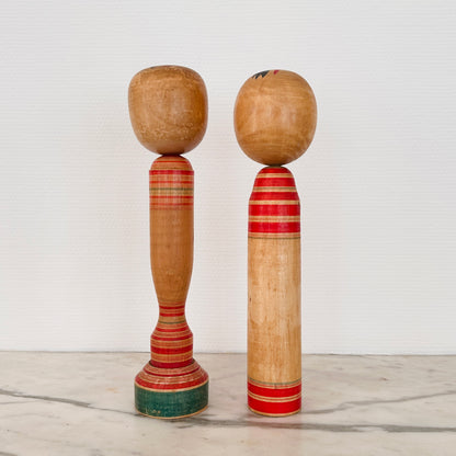 Pair of Vintage Japanese Kokeshi Doll Slender