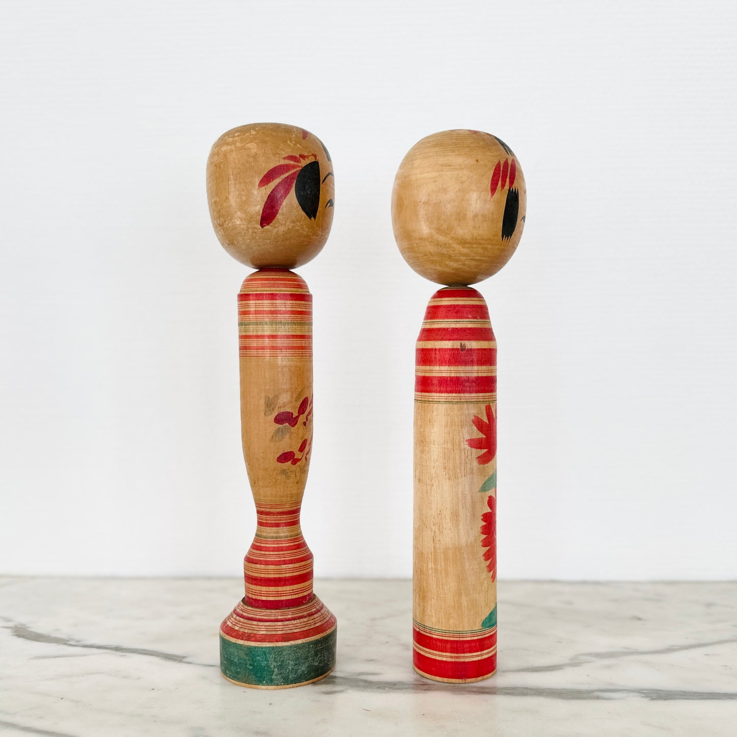 Pair of Vintage Japanese Kokeshi Doll Slender