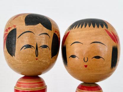 Pair of Vintage Japanese Kokeshi Doll Slender