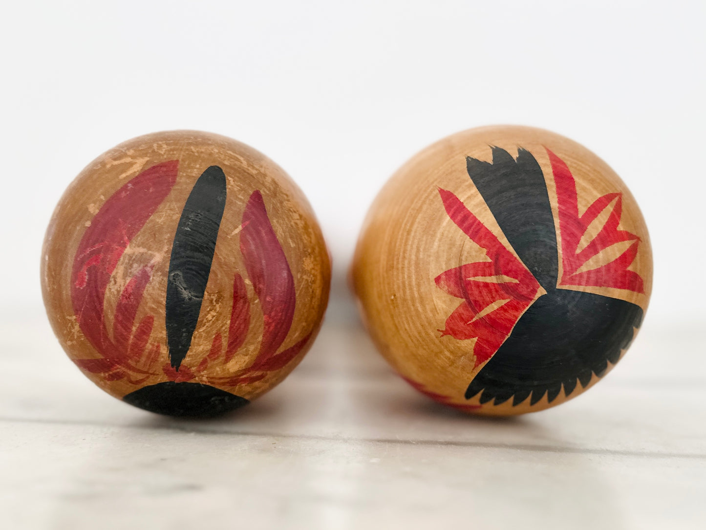 Pair of Vintage Japanese Kokeshi Doll Slender