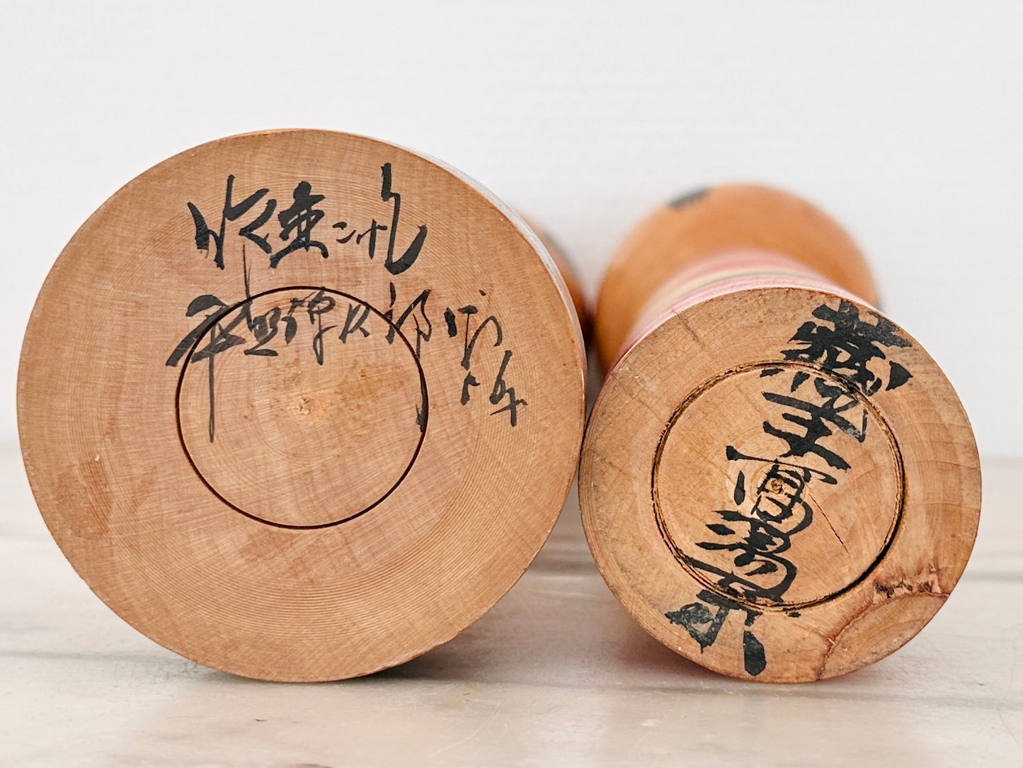 Pair of Vintage Japanese Kokeshi Doll Slender